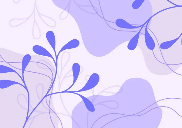 Mor tropikal soyut yumuşak yaprak doğal arka plan. vektör illüstrasyonu.