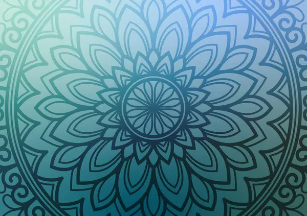 Mavi mandala çizgisi geometri arka planı. vektör illüstrasyonu.