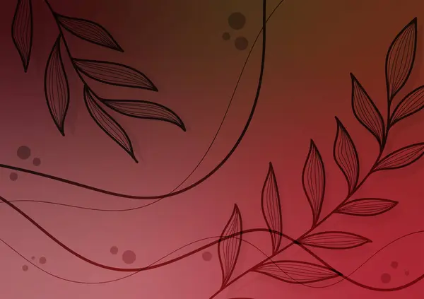 Kırmızı doğal tropikal çizgi eğrisi yumuşak arkaplan. vektör illüstrasyonu.