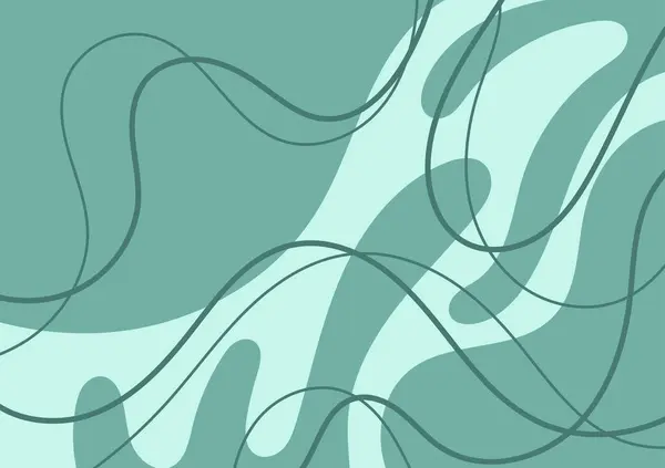 Yumuşak yeşil çizgili geometri arka planı. vektör illüstrasyonu.