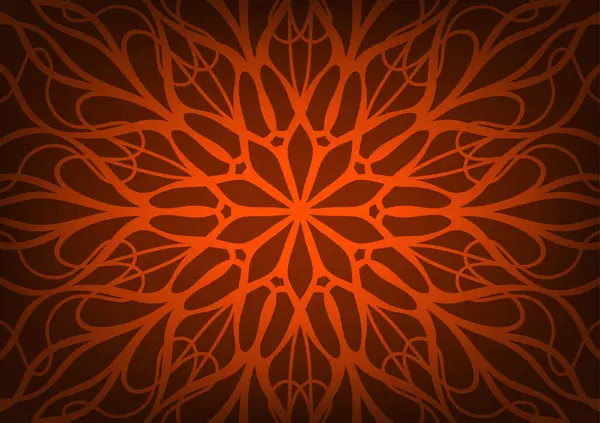 Kahverengi sanat primi koyu mandala çiçeği arka planı