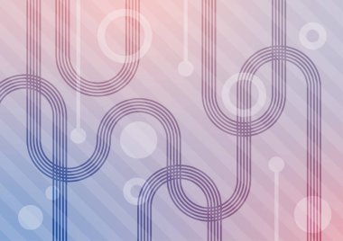 Mor pastel çizgi grafik minimum sunum. vektör illüstrasyonu