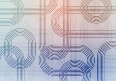 Pastel döngü çizgisi grafik sunum alanı. vektör illüstrasyonu