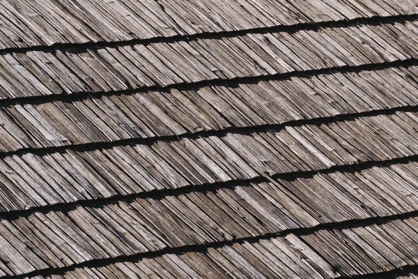 Telhado Madeira Velha Textura Padrão Telhado Madeira — Fotografia de Stock