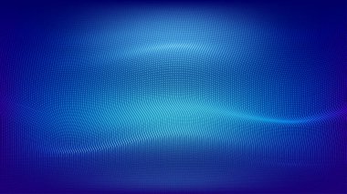 Işık parçacıkları ile soyut tekno arkaplan vektörü. Dalga noktaları olan nöron fütüristik arka plan. Pankart ve web siteleri için dijital veri arkaplanı