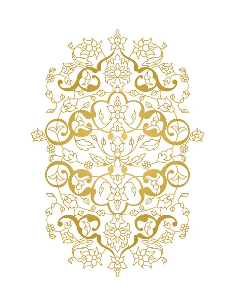 Decorative Element Design Floral Ornament Oriental Style Lace Decor Birthday — Stock Vector