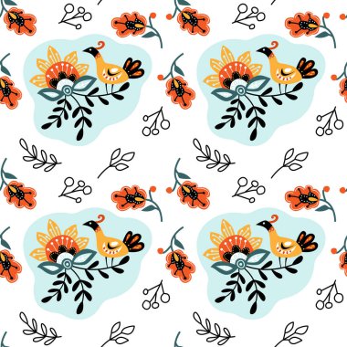 Halk stilinde biçimlendirilmiş desen.