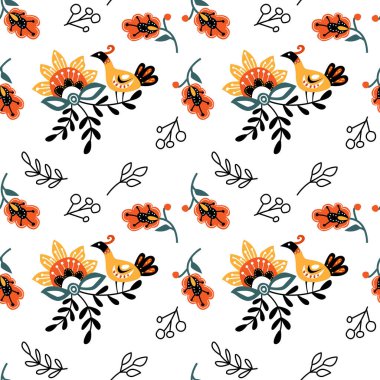 Halk stilinde biçimlendirilmiş desen.