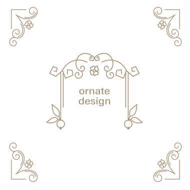 Vektör dekoratif çerçeve. Tasarım şablonu için zarif süsleme ögesi, metin için yer. Lüks doğu çiçek sınırı. Doğum günü için dantelli dekor ve tebrik kartı, düğün davetiyesi, sertifika.