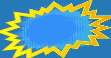 Muhteşem karikatür arkaplanı, çizgi roman arkaplanı. Retro video, çizgi roman pop sanat animasyonu.