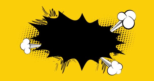 Fajne Tło Kreskówki Tło Komiksu Retro Wideo Komiksy Pop Art — Wideo stockowe