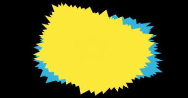 Soyut çizgi film arkaplanı, çizgi roman arkaplanı. Retro video, çizgi roman pop sanat animasyonu.