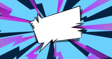 Süper çizgi film arkaplanı, çizgi roman arkaplanı. Retro video, çizgi roman pop sanat animasyonu.