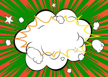 Muhteşem Çizgi Film Arkaplanı, çizgi roman soyut arkaplan. Retro vektör çizgi romanları pop sanat tasarımı illüstrasyonu.