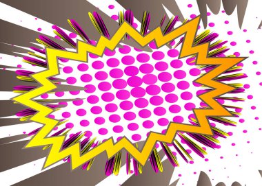 Muhteşem Çizgi Film Arkaplanı, çizgi roman soyut arkaplan. Retro vektör çizgi romanları pop sanat tasarımı illüstrasyonu.