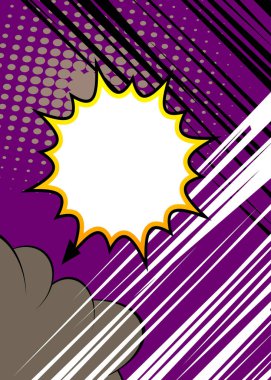 Basit karikatür arkaplanı, çizgi roman soyut arkaplan. Retro vektör çizgi romanları pop sanat çizimi tasarımı.