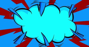 Çizgi film gri ve kahverengi çizgi roman arkaplan animasyonu. Retro çizgi romanlar pop sanat konuşma balonu, video tasarımı.