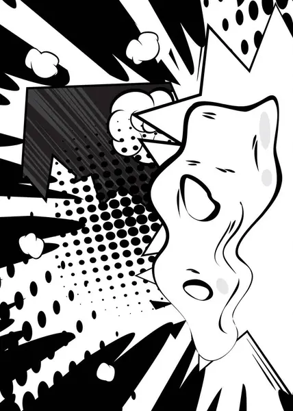 Çizgi film Beyaz Arkaplan, Vektör çizgi roman Klasik poster. Retro vektör çizgi romanları pop sanat tasarımı.