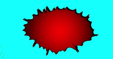 Karikatür arka plan animasyonu, çizgi roman arka plan videosu. Retro vektör çizgi romanları pop sanat tasarımı.