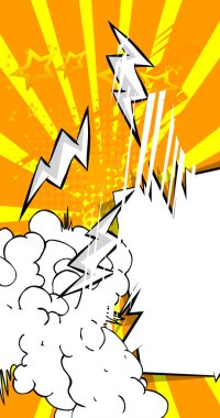 Çizgi film beyaz ve sarı arka plan, çizgi roman arkaplanı. Retro vektör çizgi romanları pop sanat tasarımı.