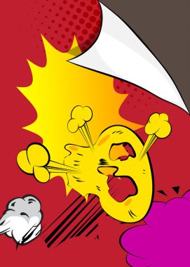 PrintModern yaratıcı pop sanatı enerjik çizgi roman tarzı arka plan. Çizgi film efektleri patlama tasarımı.