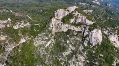 Angelokastro Kalesi - Paleokastrites, Corfu Adası, İyon denizi, Yunanistan ve Avrupa 'daki eski kaleler.