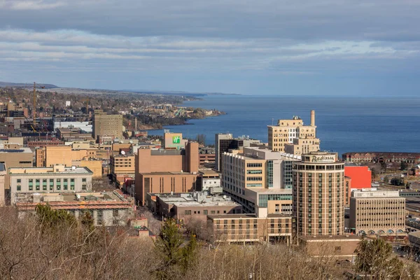 Shot Downtown Duluth North Shore Beautiful Fall Day Observation Hill — Stock Photo, Image