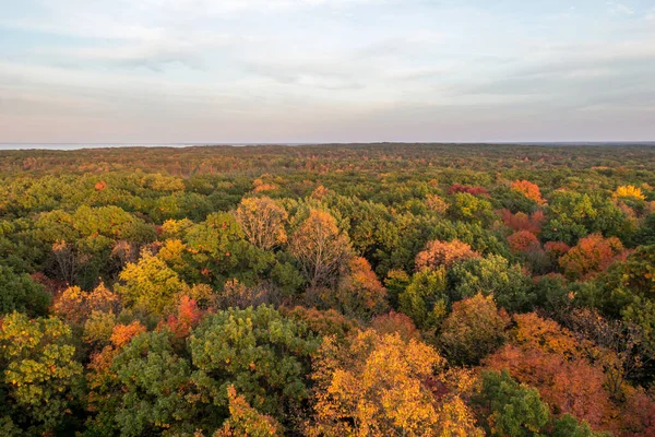 Wide Angle Shot Fall Colors Kathio Mille Lacs State Park — Stock Photo, Image