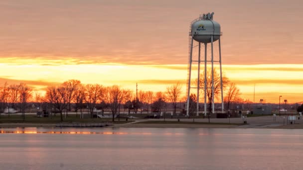 Hopkins Enero 2022 Suburban Hopkins Minnesota Water Tower Medium Rise — Vídeos de Stock