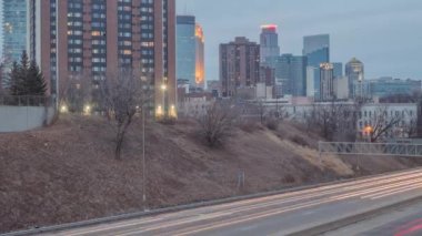 Grothe üstgeçidine i94 Alacakaranlık üstü Minneapolis