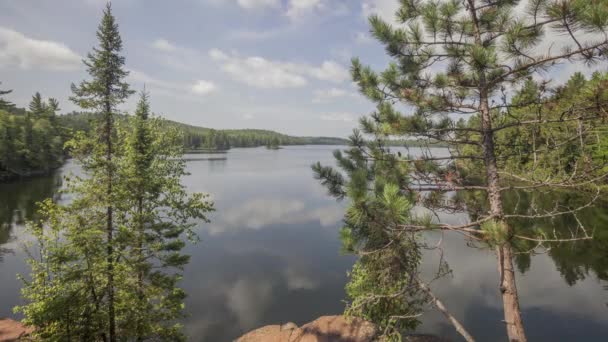 Kuzey Minnesota Daki Sınır Suları Kano Bölgesi Nde Beth Gölü — Stok video