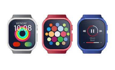 ui simgesi çizim vektörlü akıllı twatch