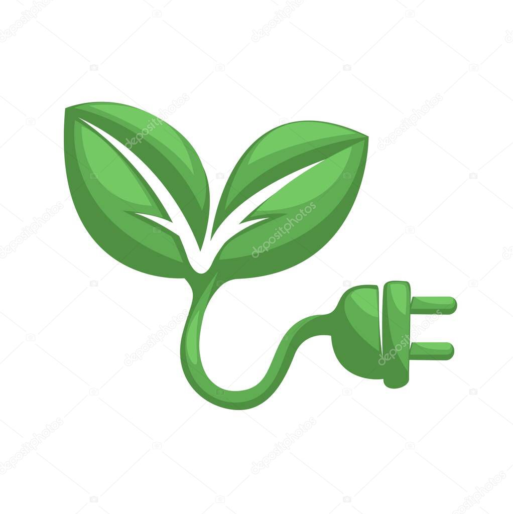 Green Energy, ECO Friendly Symbol Logo illustration Vector