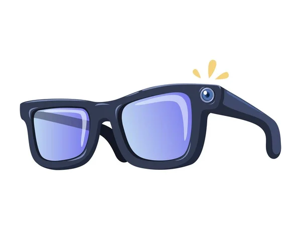 Smarta Glasögon Kamera Gadget Teknik Tecknad Illustration Vektor Royaltyfria Stockvektorer