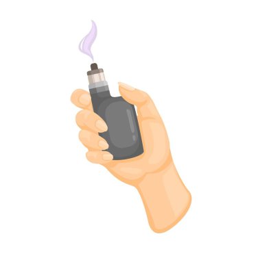 Vape Aygıt Çizgi Film Çizim Vektörü