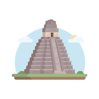 Tika Guatemala Tarihi Eserler Vektörü