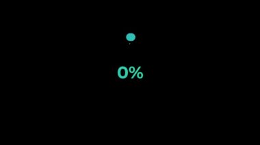 Circle percentage diagrams Science Futuristic Loading Circle Ring. Loading Transfer Download Animation 0-10% in Green science effect.