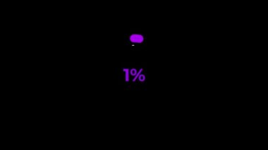 Circle percentage diagrams Science Futuristic Loading Circle Ring. Loading Transfer Download Animation 0-40% in Violet science effect.