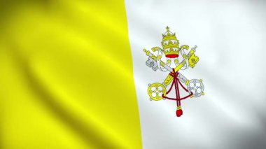 Vatikan Şehri (Holy See) rüzgarda dalgalanan bayrak videosu. Vatikan Şehri (Holy See) Rüzgarda dalgalanan bayrak dalgası döngüsü. Gerçekçi Vatikan Şehri (Holy See) bayrak geçmişi. Vatikan Şehri