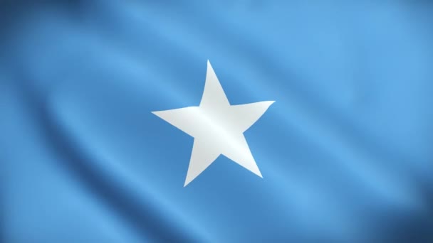 Szomália Zászlója Kiváló Minőségű Felbontás — Stock videók