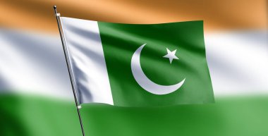 Kumaş bayrağının ulusal bayrağı.