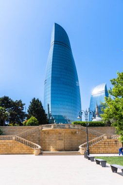 Bakü Azerbaijan manzarası, baku