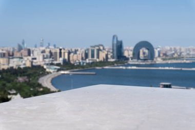 Bakü, Azerbaycan 'ın hava manzarası