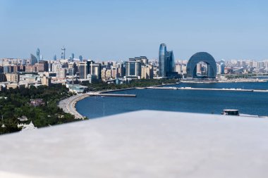 Bakü, Azerbaycan 'ın hava manzarası