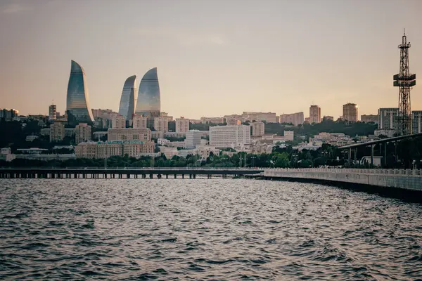 Bakü, Azerbaycan 'da inanılmaz manzara