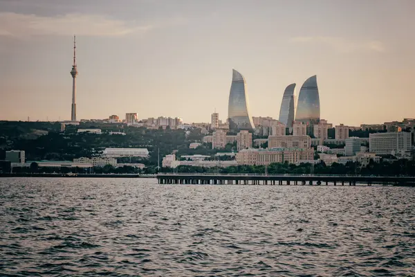 Bakü, Azerbaycan 'da inanılmaz manzara