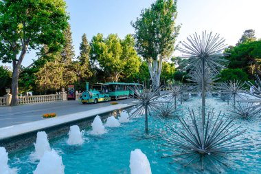 Seyahat ve tatil konsepti. Bakü, Azerbaycan.