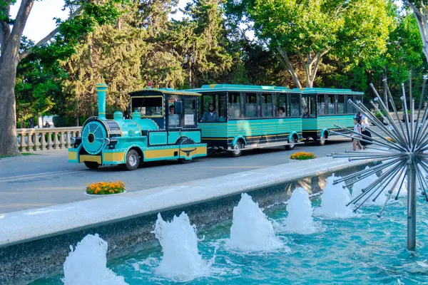 Seyahat ve tatil konsepti. Bakü, Azerbaycan.