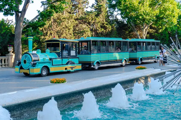 Seyahat ve tatil konsepti. Bakü, Azerbaycan.