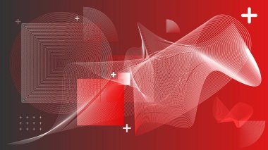 Gelecekçi Geometrik Bileşim Arkaplanı